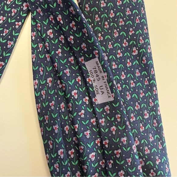 Hermes Silk Floral Tie - Picture 4 of 4